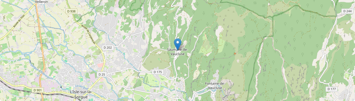 Saumane-de-Vaucluse - Carte
