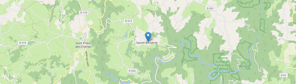 Sauret-Besserve - Carte