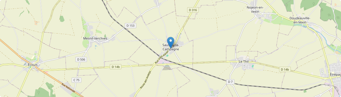 Saussay-la-Campagne - Carte