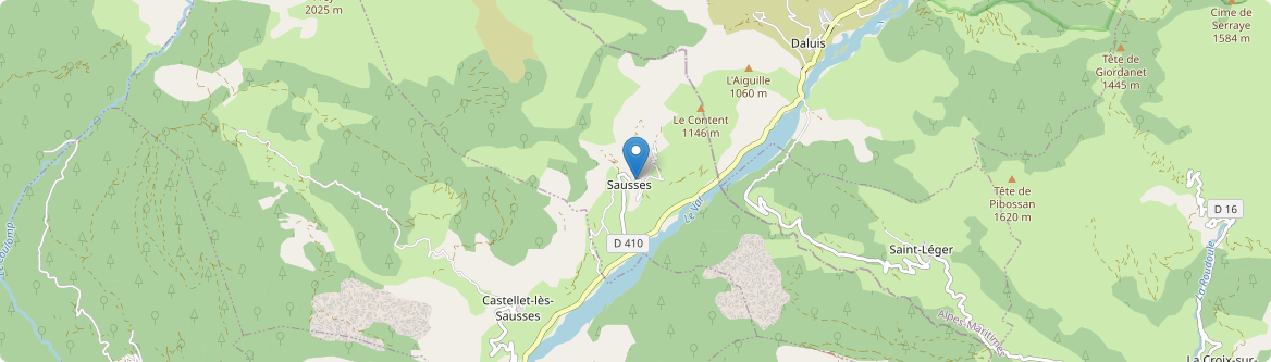 Sausses - Carte