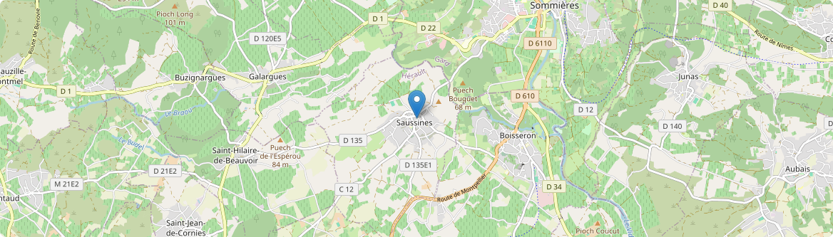 Saussines - Carte