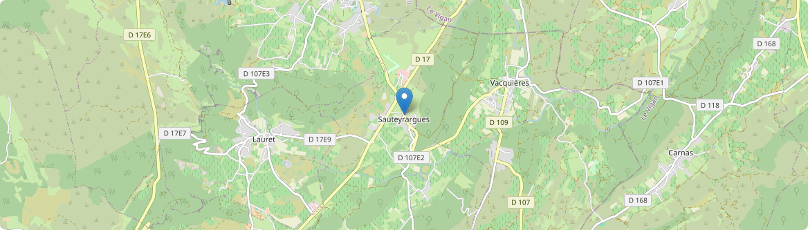 Sauteyrargues - Carte