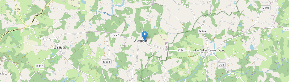 Sauvagnac - Carte