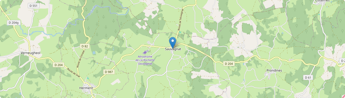 Sauvagnat - Carte