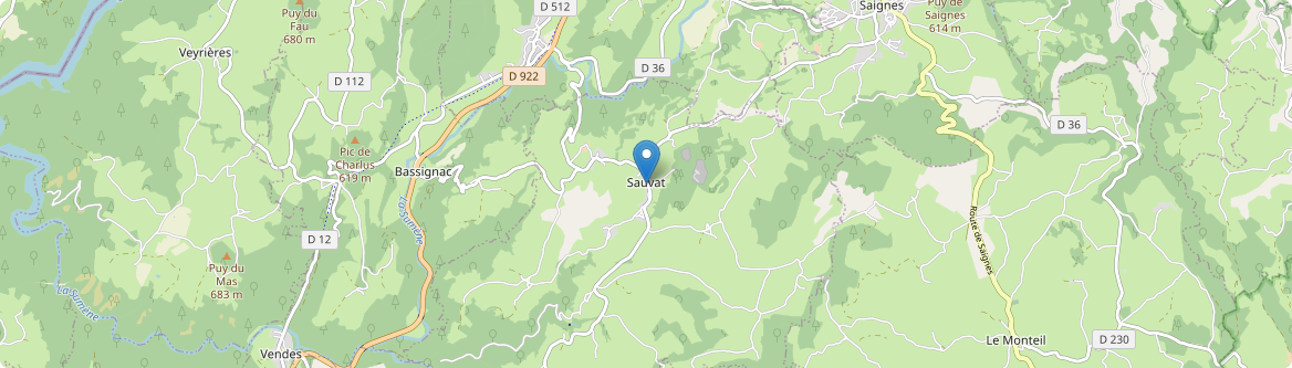 Sauvat - Carte