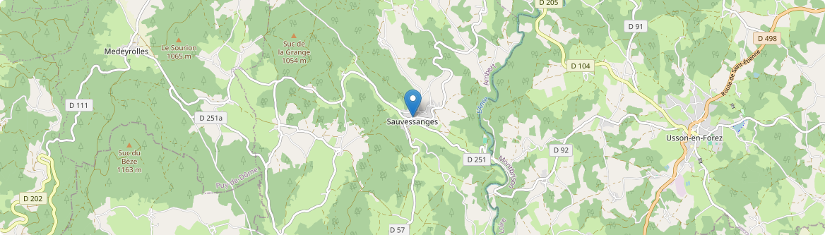 Sauvessanges - Carte
