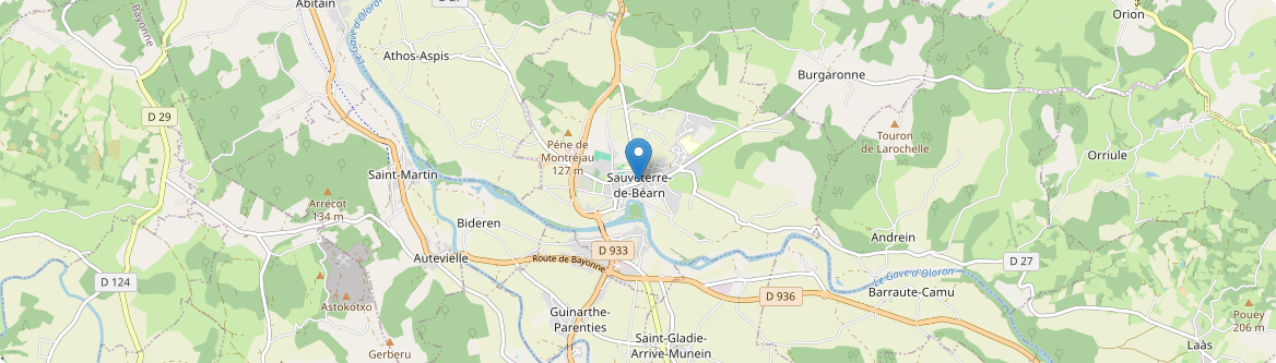 Sauveterre-de-Béarn - Carte