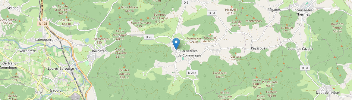 Sauveterre-de-Comminges - Carte