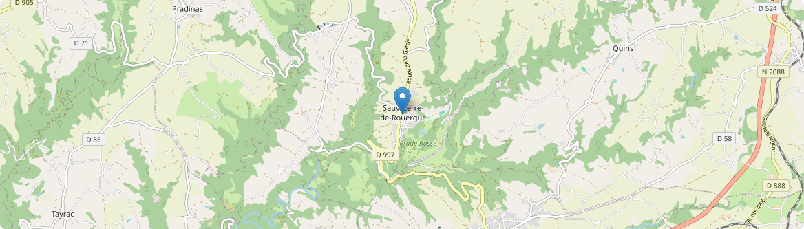 Sauveterre-de-Rouergue - Carte