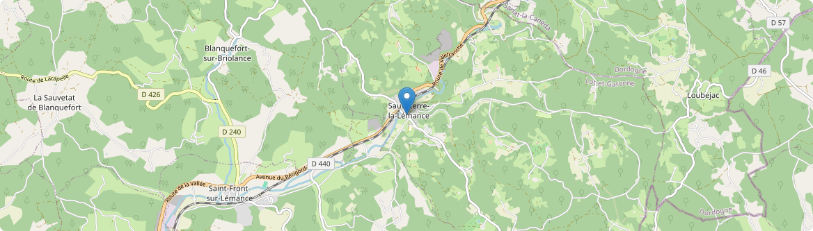 Sauveterre-la-Lémance - Carte