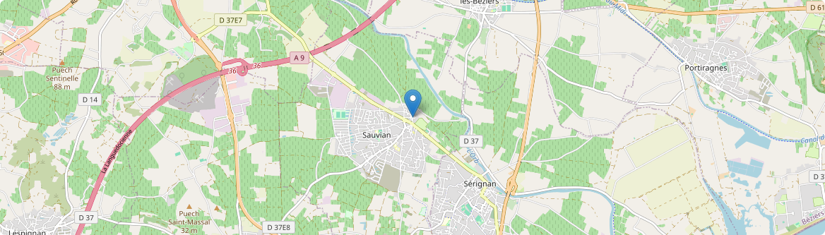 Sauvian - Carte
