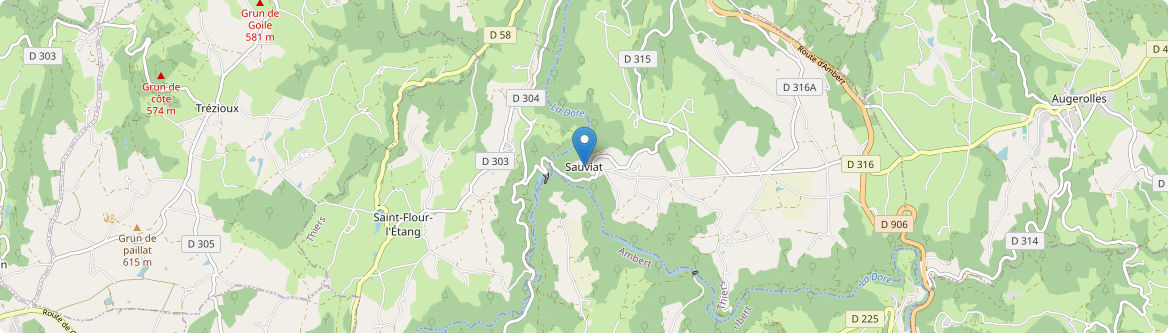 Sauviat - Carte