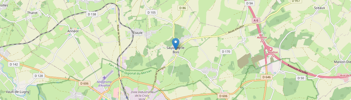 Sauvigny-le-Bois - Carte