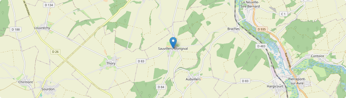 Sauvillers-Mongival - Carte