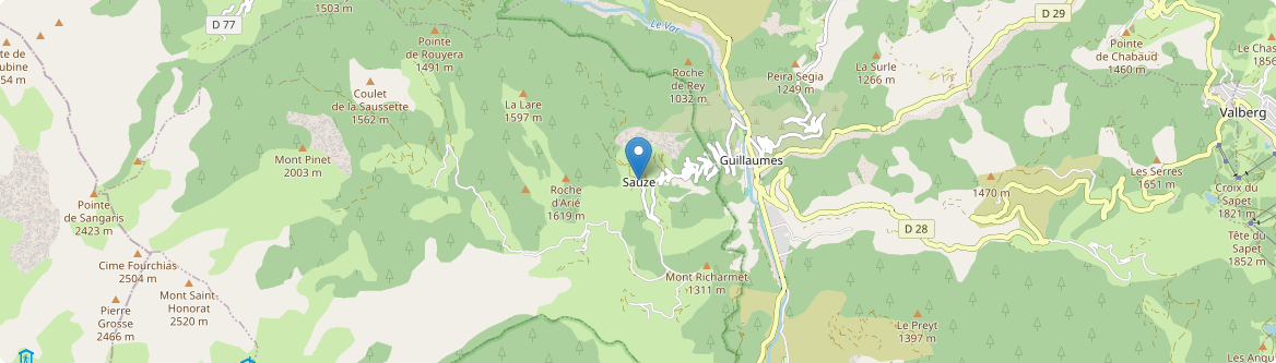 Sauze - Carte