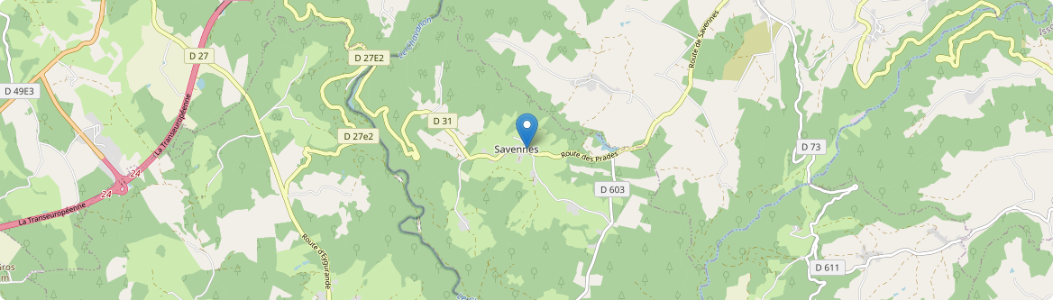 Savennes - Carte