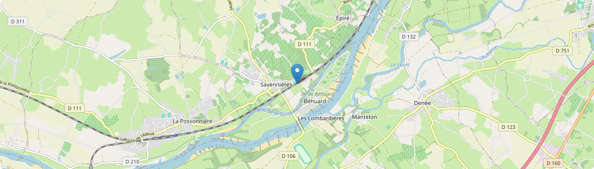 Savennières - Carte