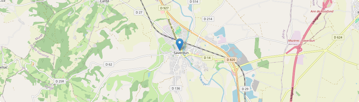 Saverdun - Carte