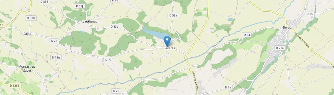 Savères - Carte