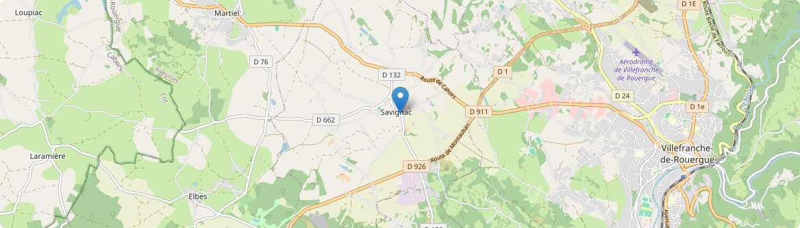 Savignac - Carte