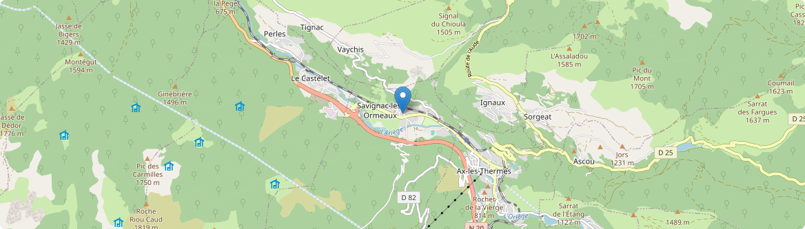 Savignac-les-Ormeaux - Carte