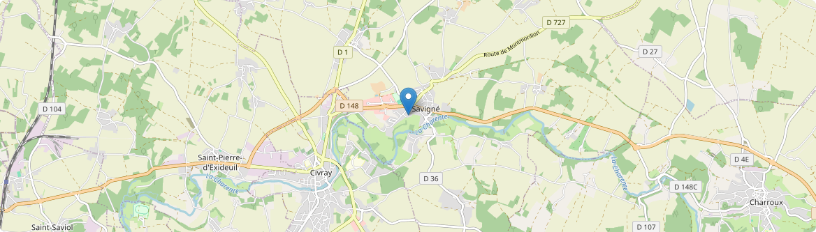 Savigné - Carte