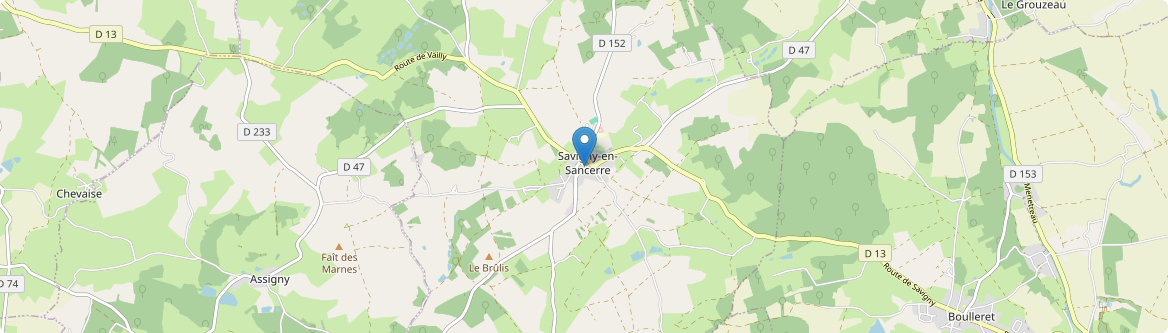 Savigny-en-Sancerre - Carte