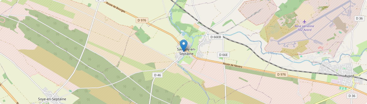 Savigny-en-Septaine - Carte