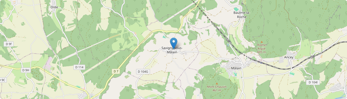 Savigny-sous-Mâlain - Carte