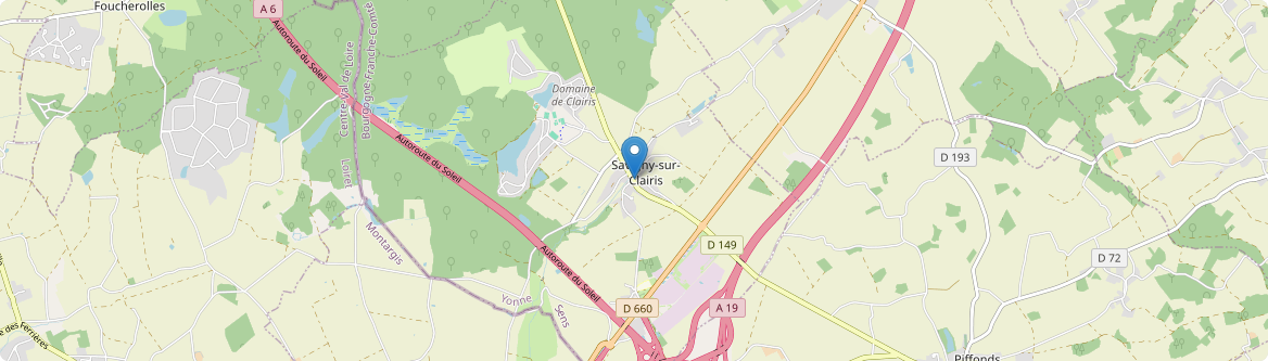 Savigny-sur-Clairis - Carte