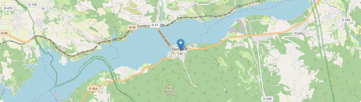 Savines-le-Lac - Carte