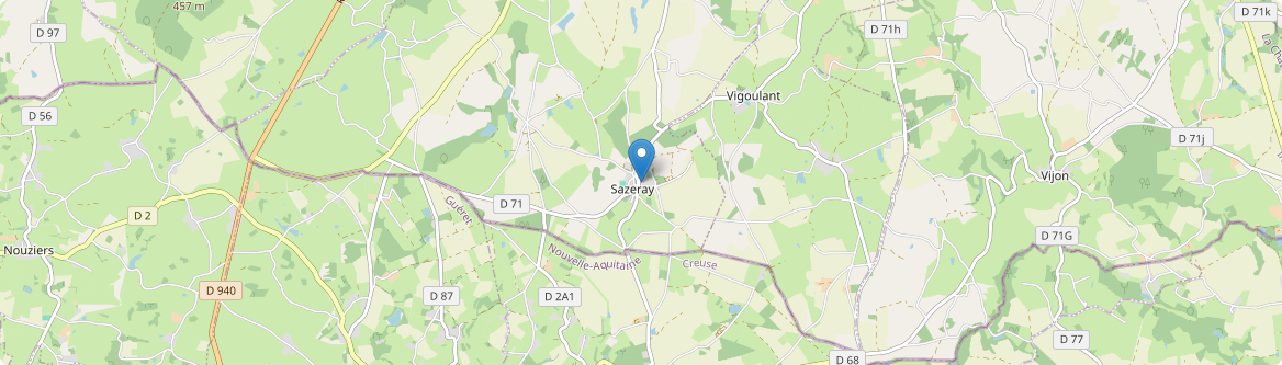 Sazeray - Carte