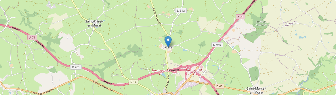 Sazeret - Carte
