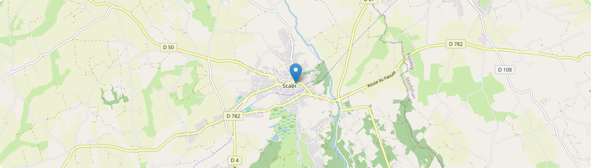 Scaër - Carte