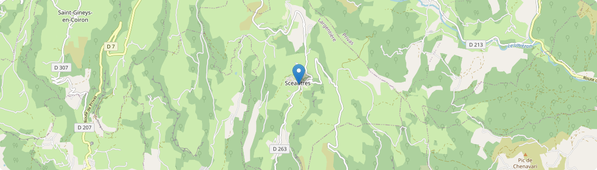 Sceautres - Carte
