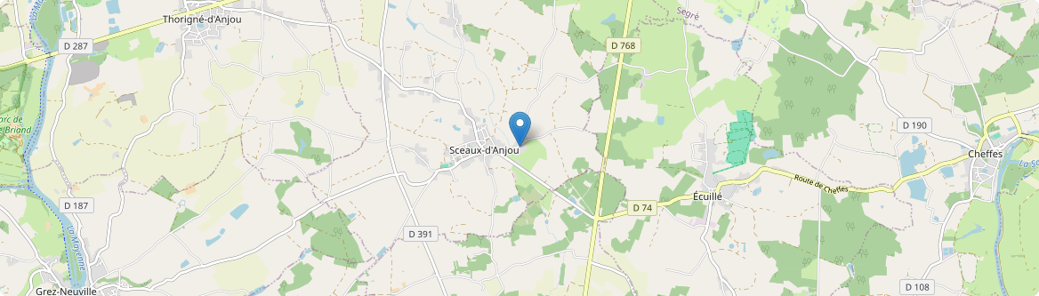 Sceaux-d'Anjou - Carte