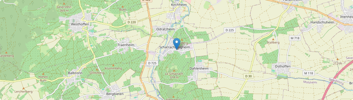 Scharrachbergheim-Irmstett - Carte