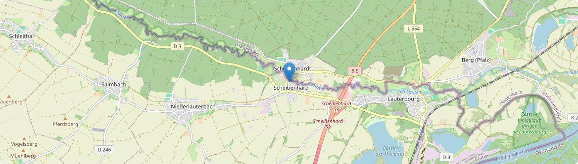 Scheibenhard - Carte