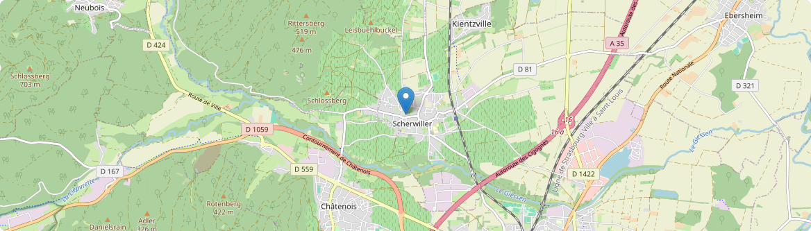 Scherwiller - Carte