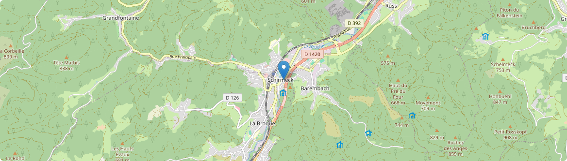 Schirmeck - Carte