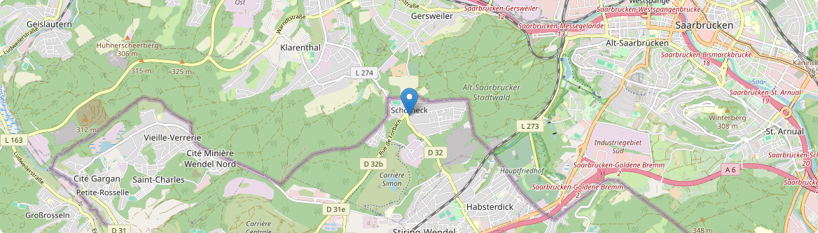 Schœneck - Carte