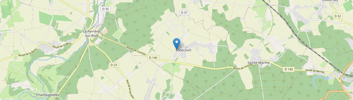 Sébécourt - Carte