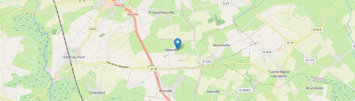 Sébeville - Carte