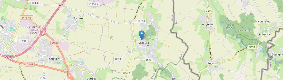Sebourg - Carte