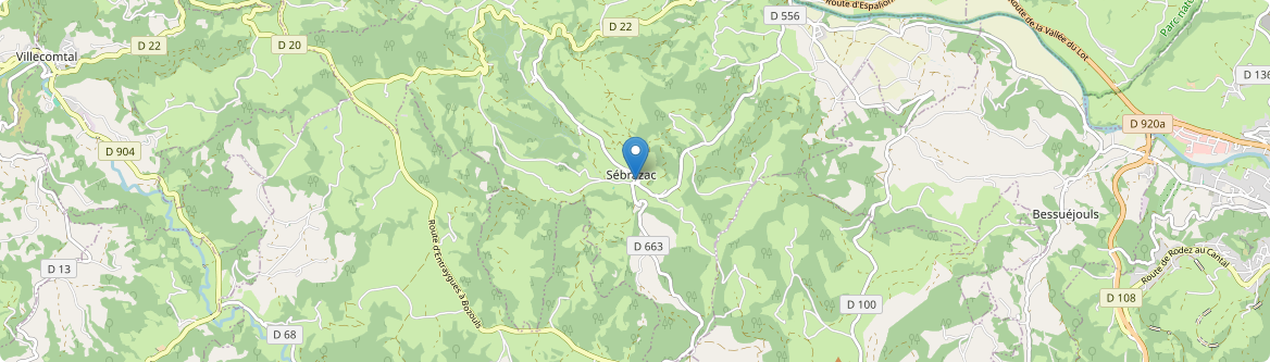 Sébrazac - Carte