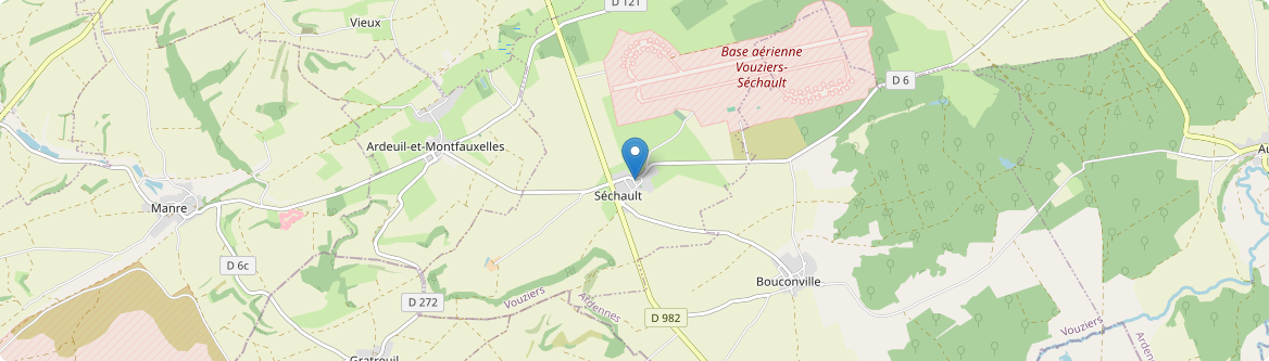 Séchault - Carte