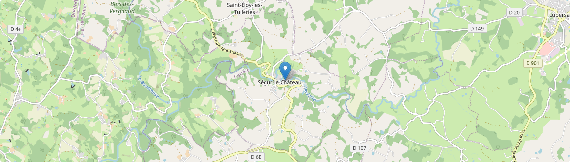 Ségur-le-Château - Carte