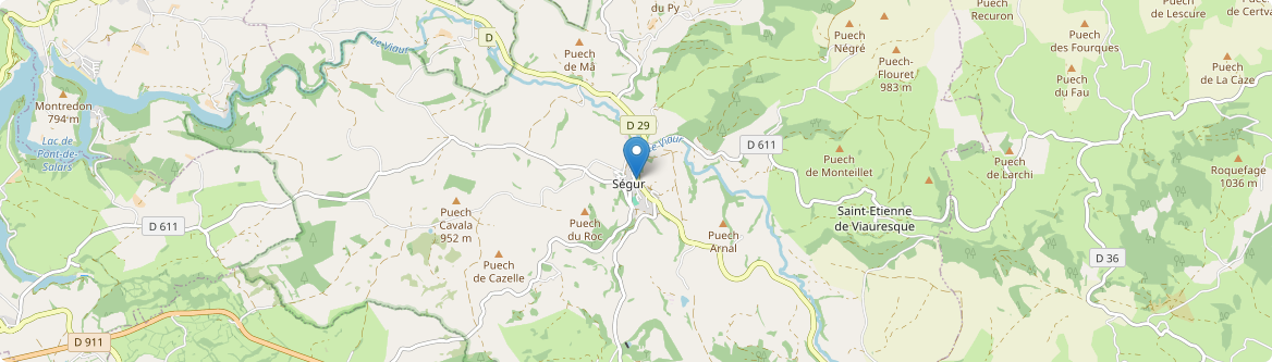 Ségur - Carte
