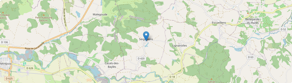 Seignalens - Carte