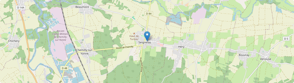 Seignelay - Carte